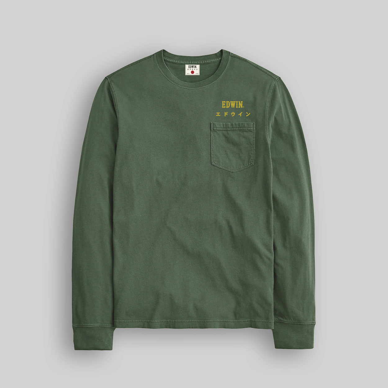 Edwin 16S 100 % Organic Cotton Long Sleeve Pocket Tee