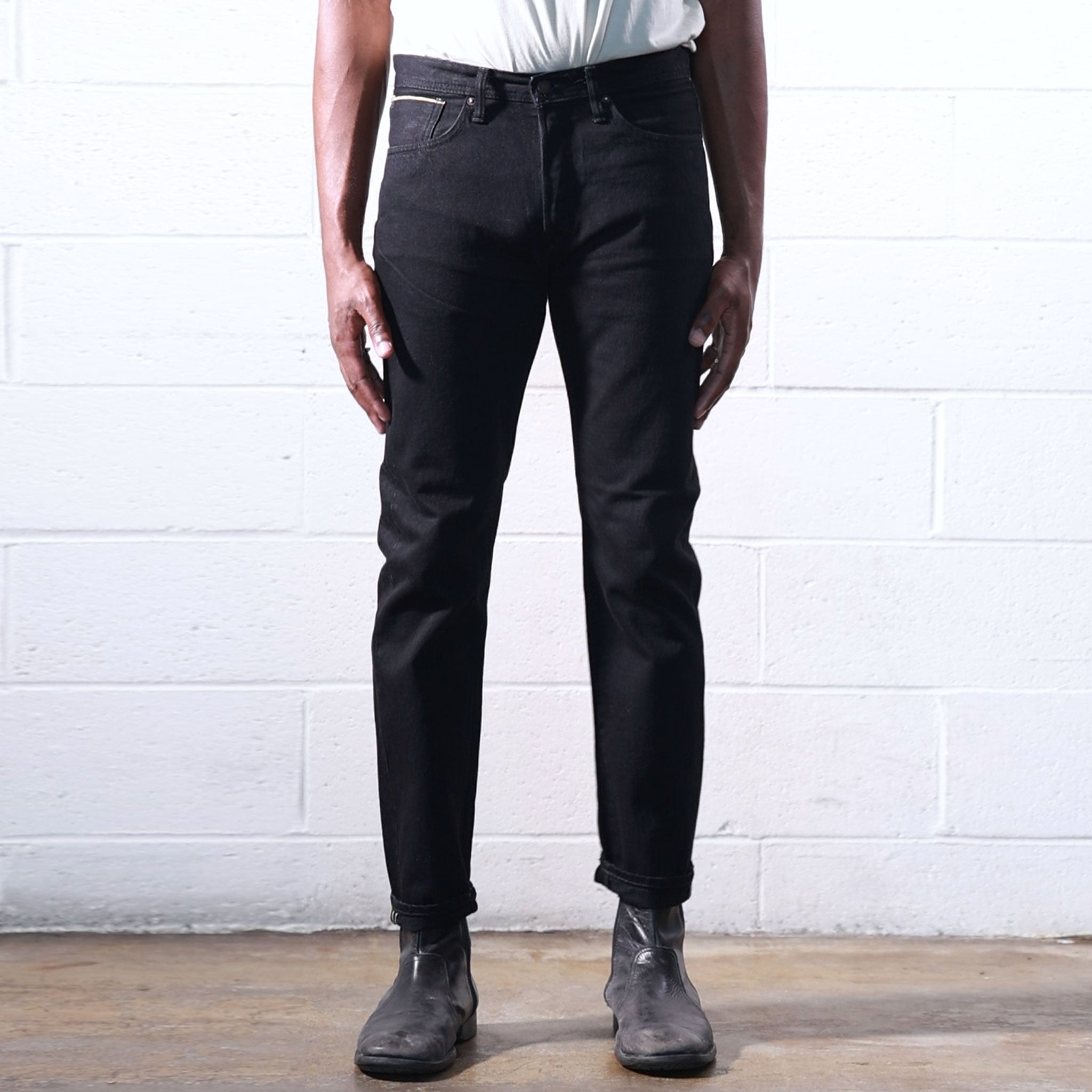 Akita Taper Wet Black Men's Premium Selvage