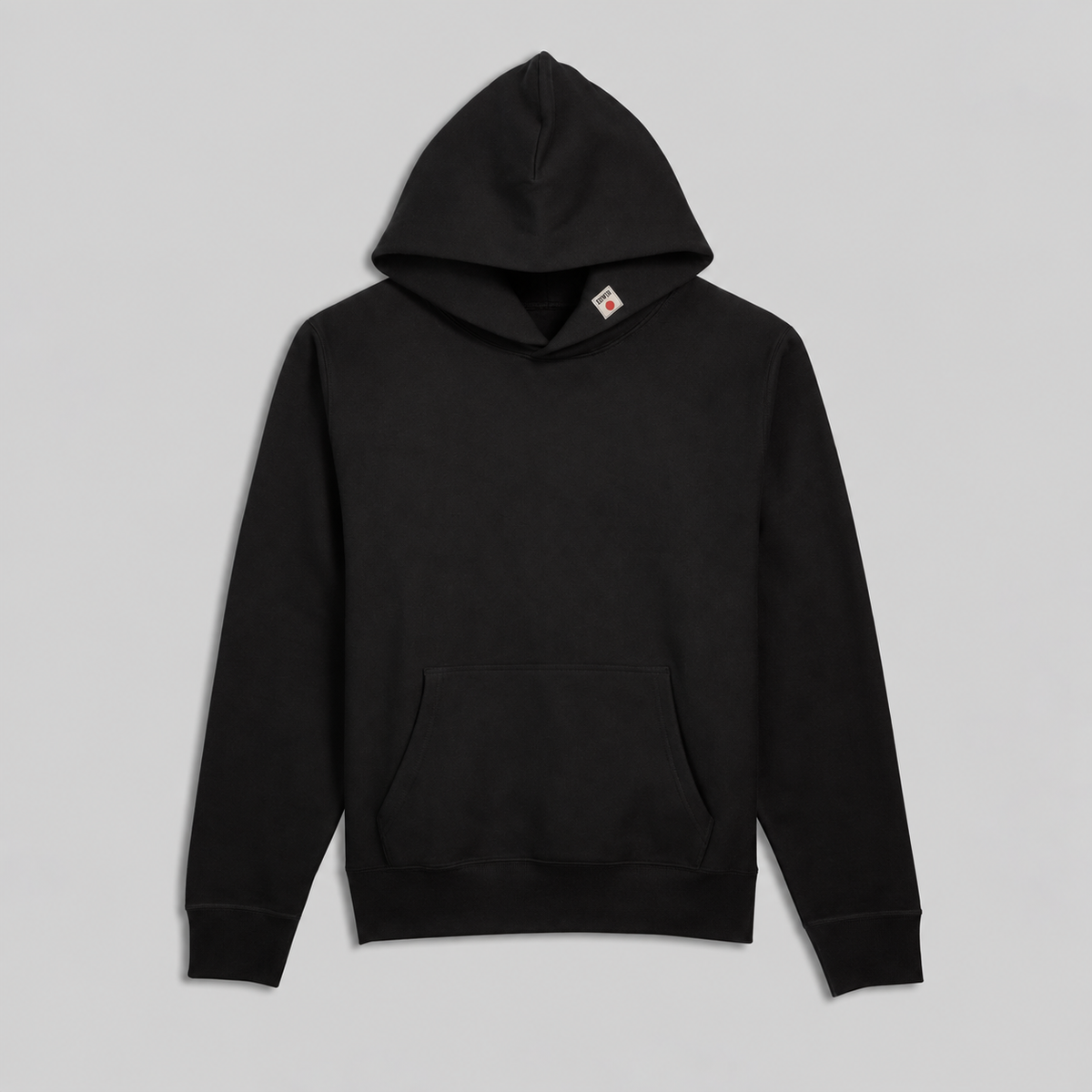BLACK RELAXED FIT HOODIE