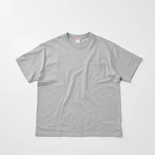POCKET TEE Heather Gray - MADE IN JAPAN