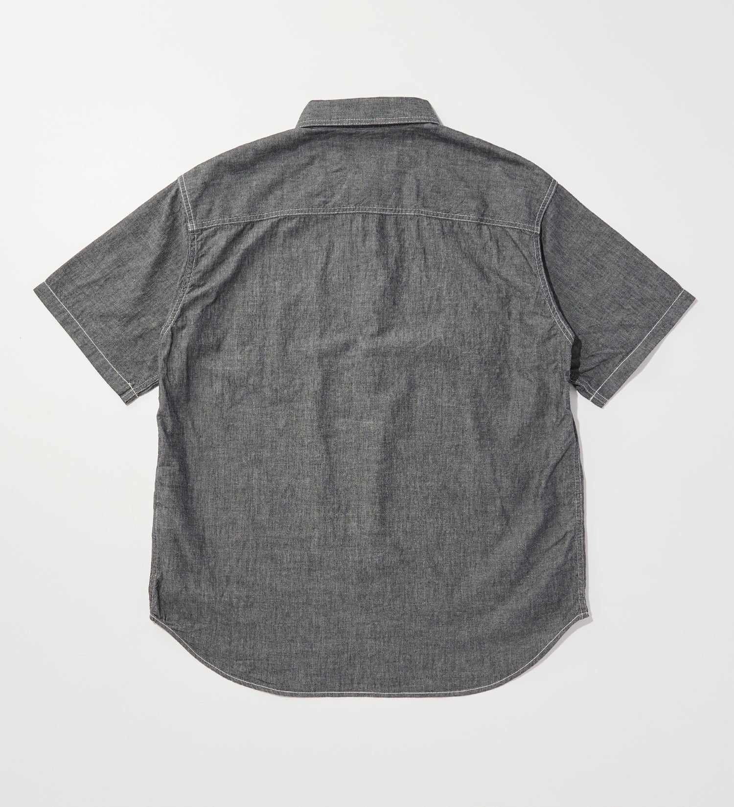 WORK SHIRTS S/S BLACK CHAMBRAY