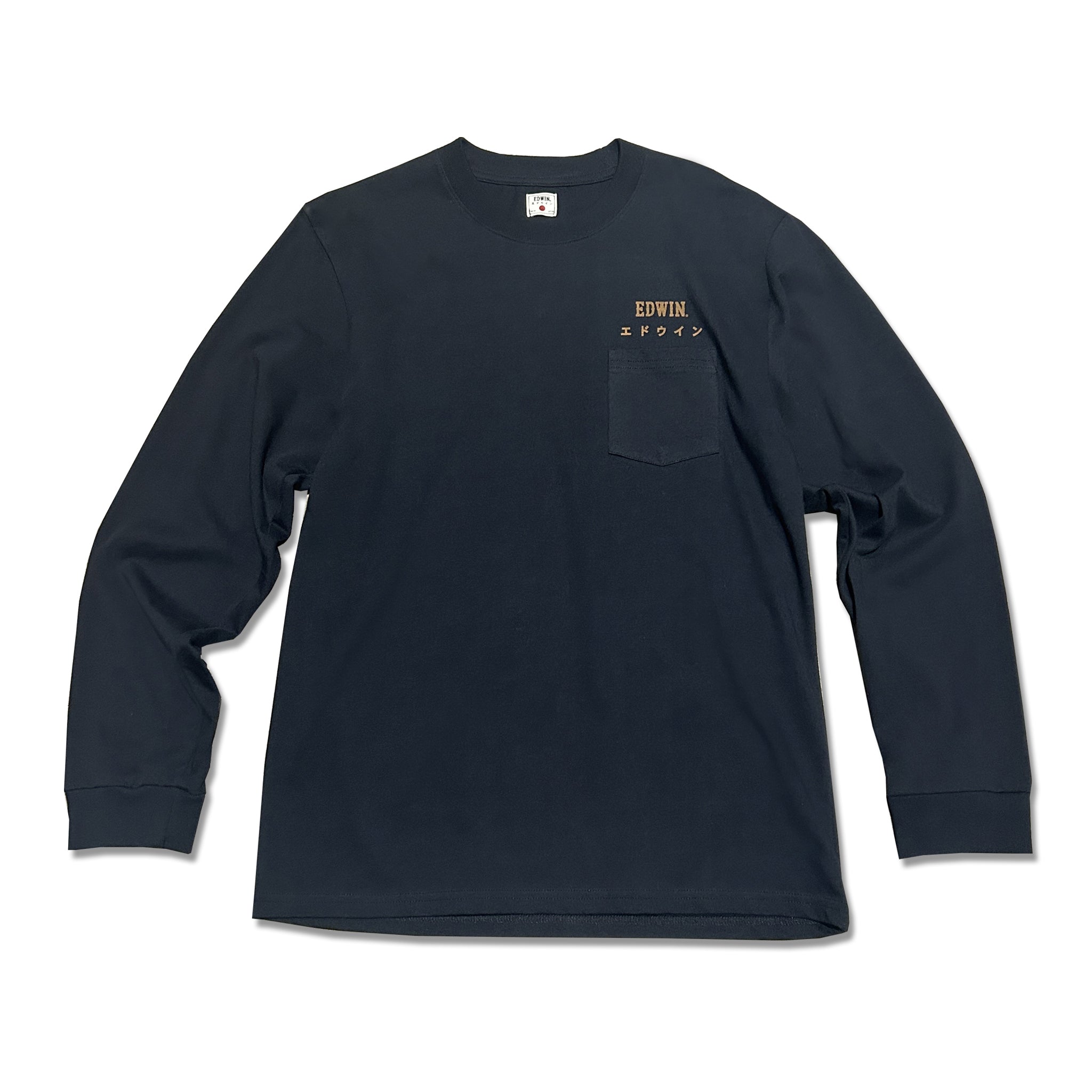 Edwin 16S 100 % Organic Cotton Long Sleeve Pocket Tee