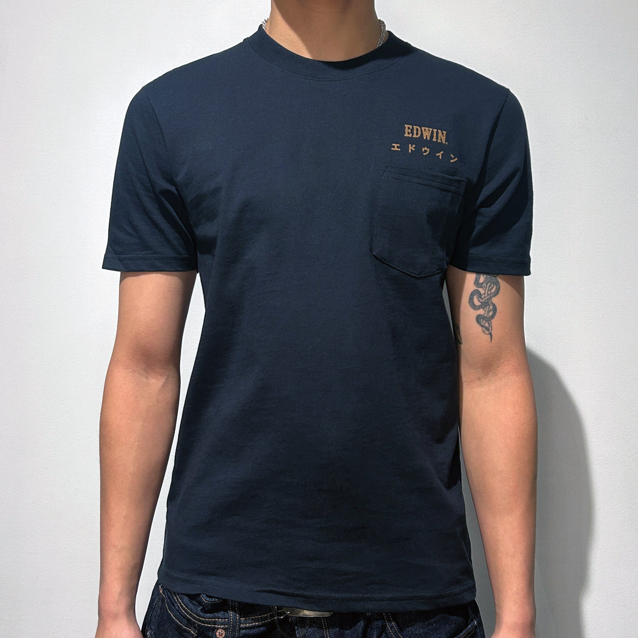 ENNOY 22SS Pocket Tee Black Mサイズ OverSize | Pocket | Premium Cotton Round Neck Tee （Unisex
