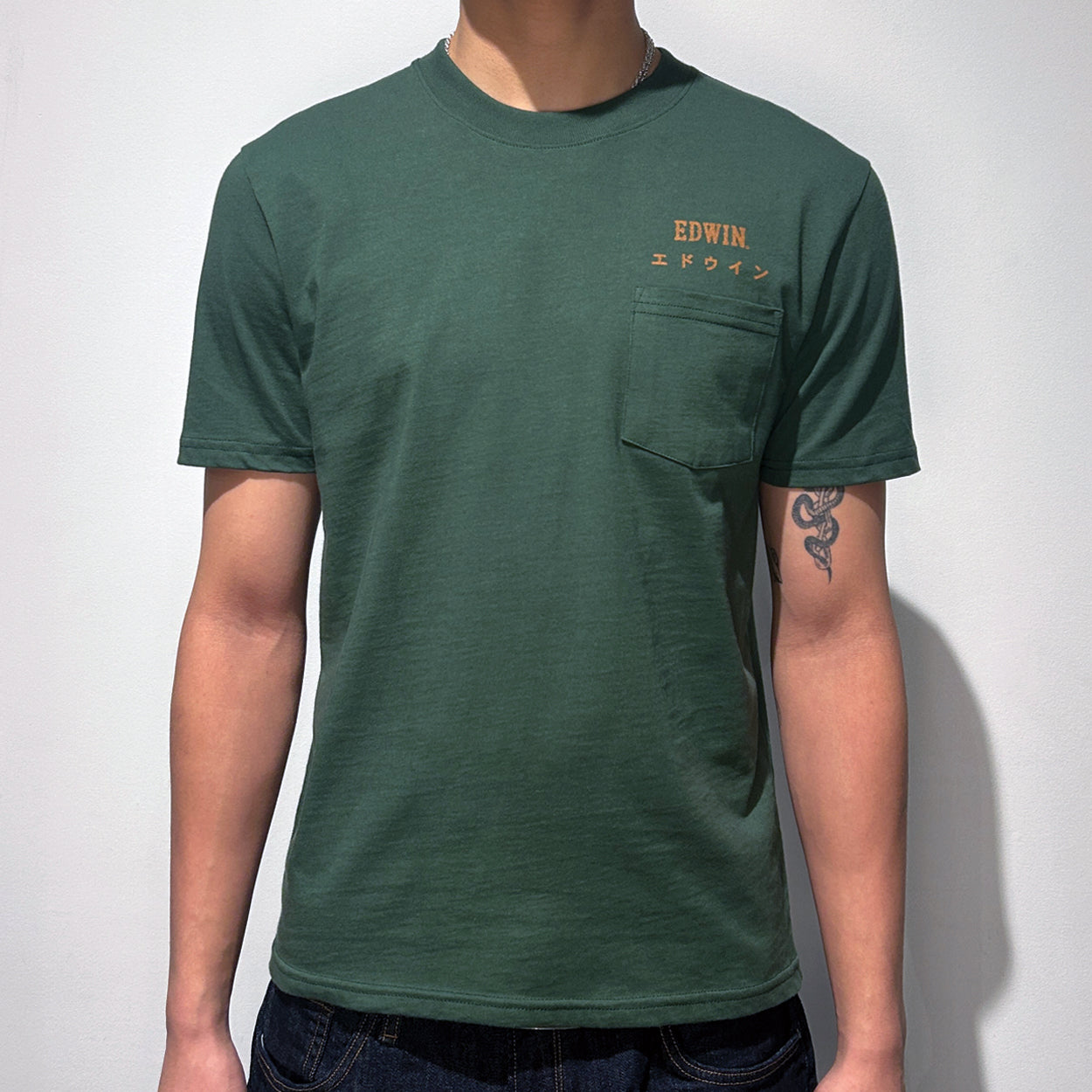 Edwin 100 % Organic Cotton Short Sleeve Pocket Tee